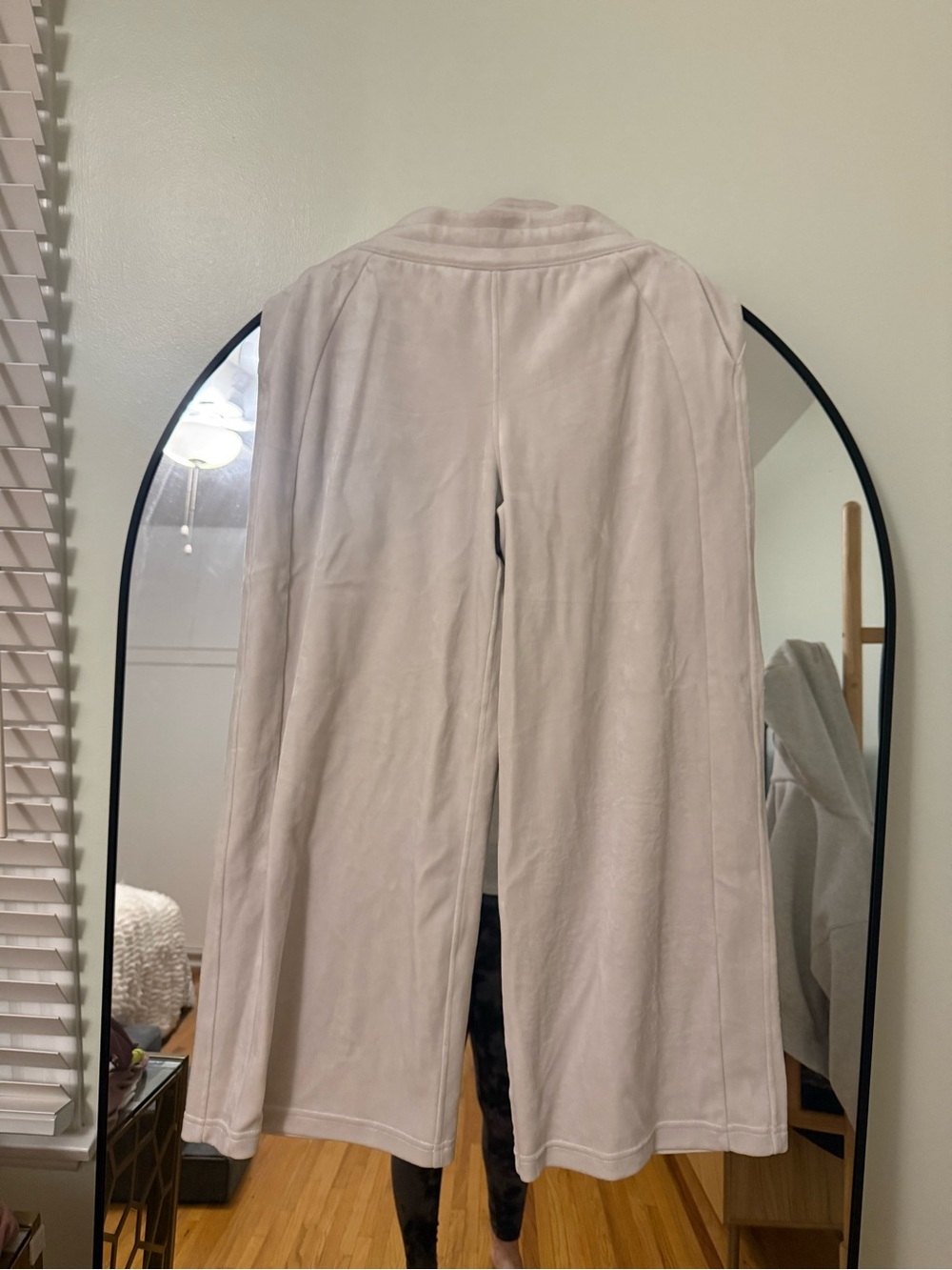 Lululemon Velour Light Beige Wide Leg Pants
